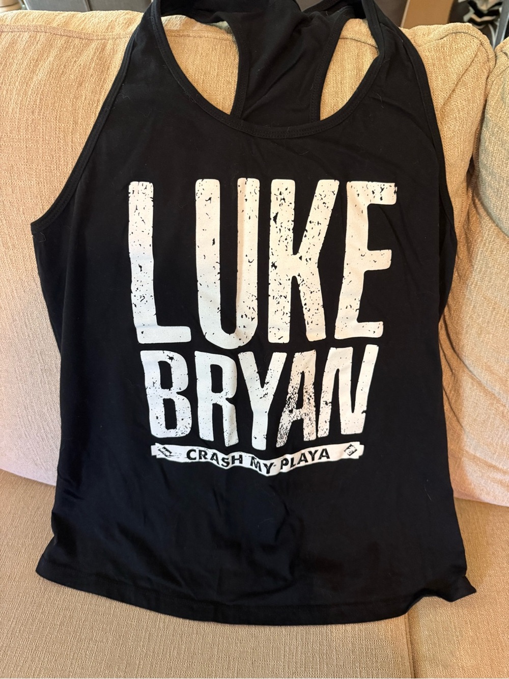 Luke Bryan Crash My Playa Women’s fitted tank top size large L